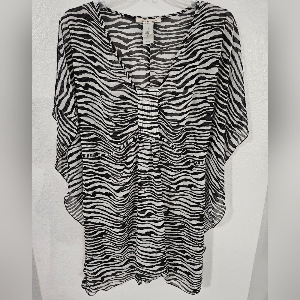 Zebra Swim Beach Coverup